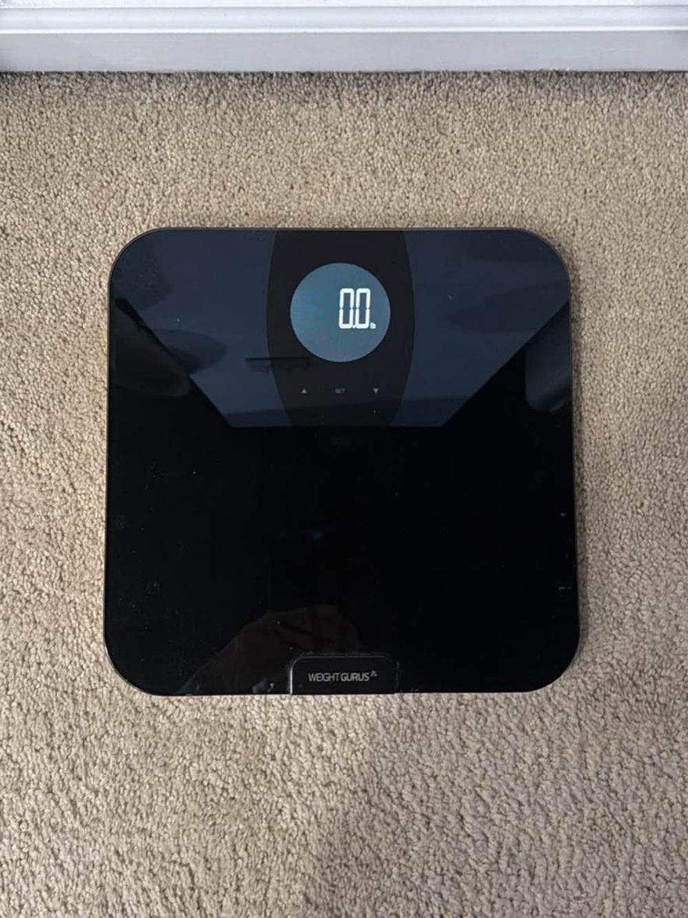 Weight Gurus Digital Bathroom Scale - Black